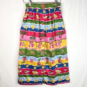 Vintage Marisa Christina Classics Summer Button Front Skirt Small